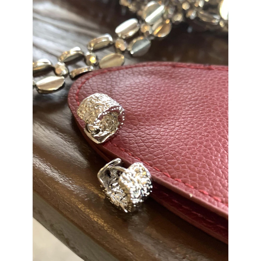 黄铜耳饰 木木部屋 精致感手工捶打纹路立体肌理感银色 百搭耳钉