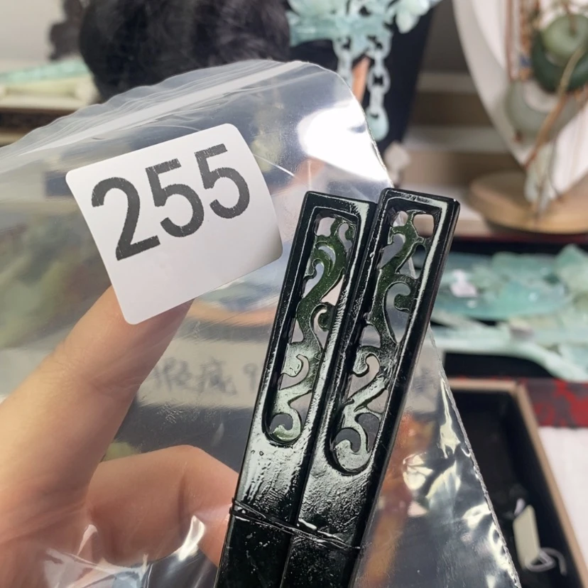 【闪购商品】岫玉发饰未镶嵌延