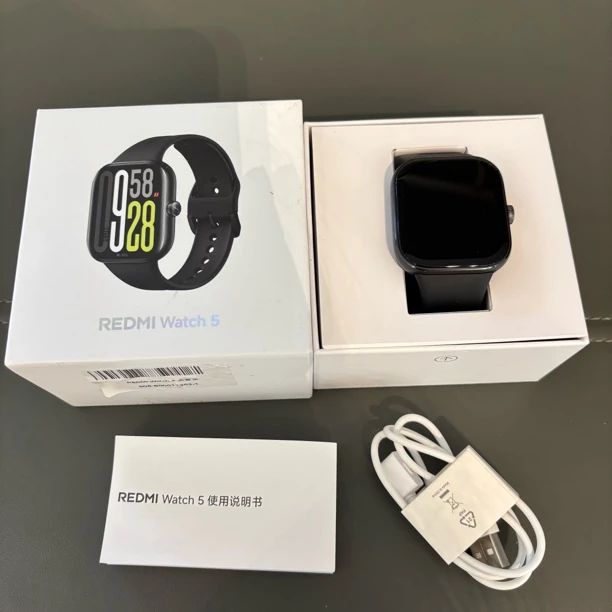 9新 Xiaomi/小米 小米Redmi watch 5 典雅黑 全套 已激活