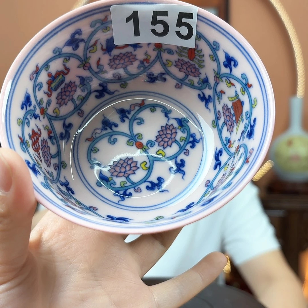 景德镇陶瓷手工碗红希土