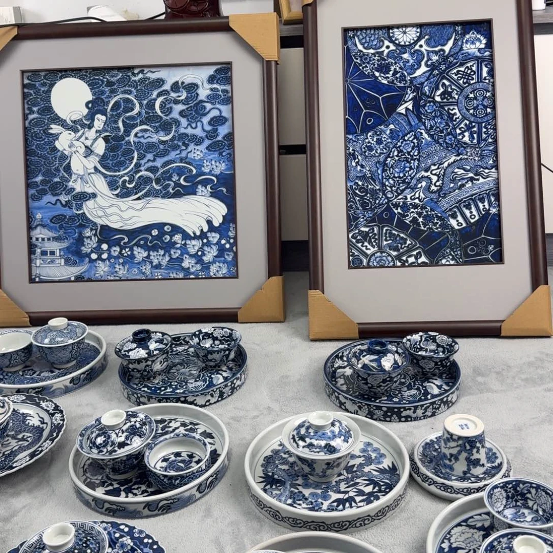 摆件陶手工手绘景德镇陶瓷