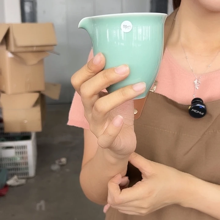 龙泉云间青瓷小米茶器