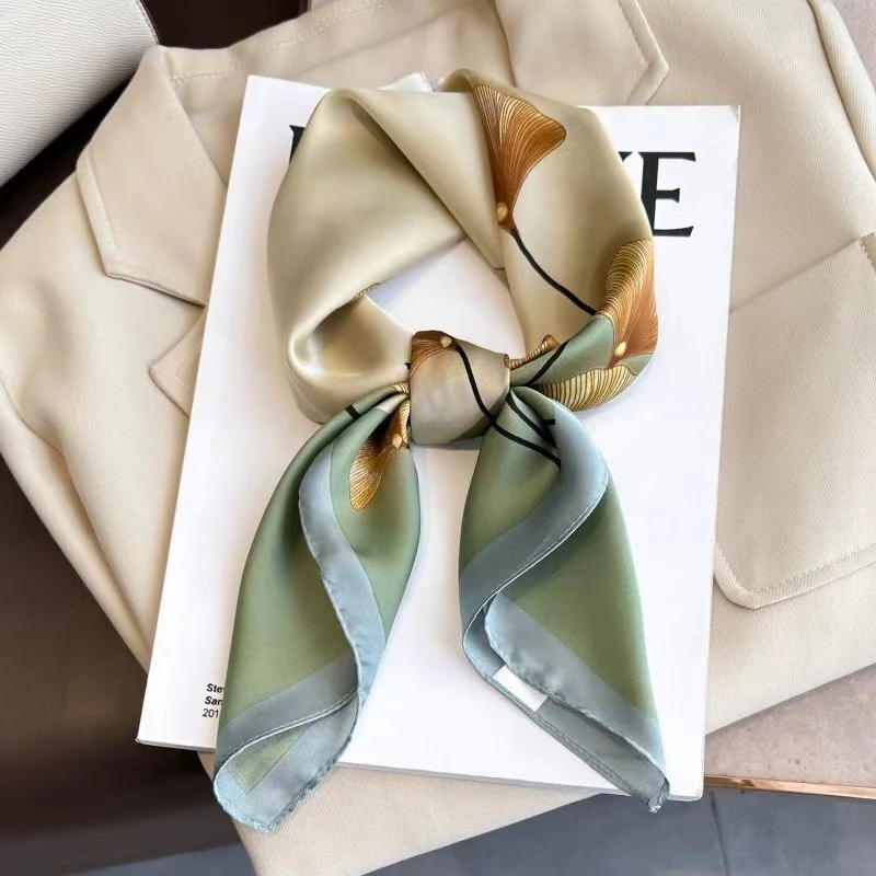 2025新款高档丝巾围巾女士披肩素雅百搭防晒优雅气质70*70（016）