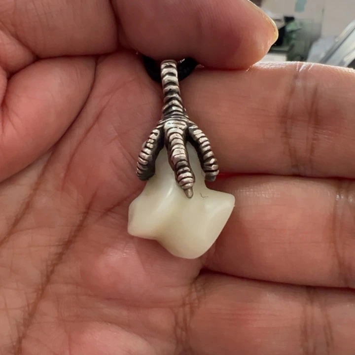 颈饰银S925镶嵌和田玉