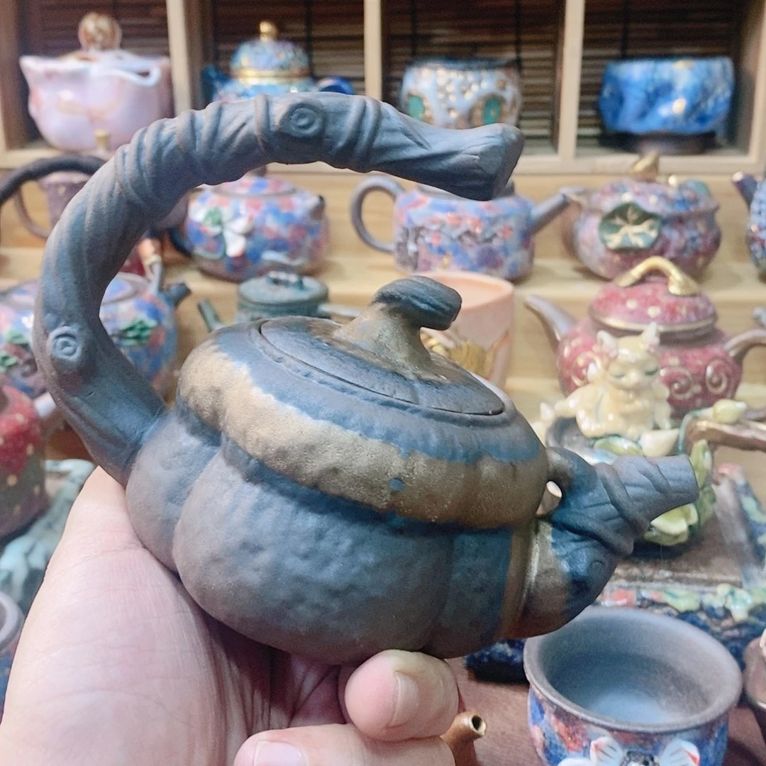 粗陶志野柴烧茶器