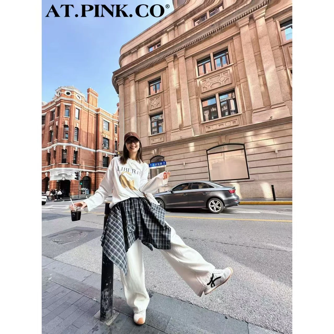 【618活动】猫咪印花长袖T G1434