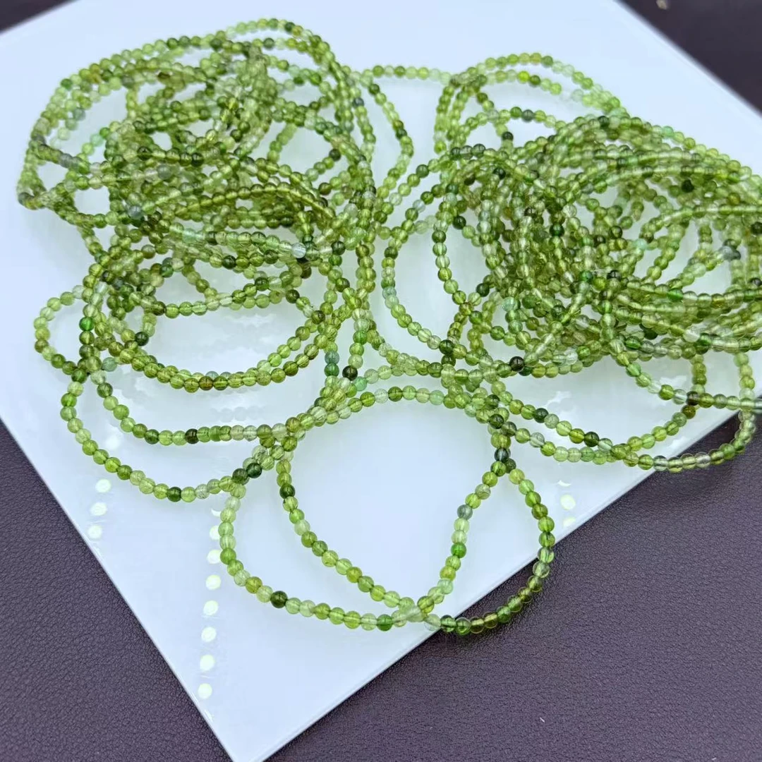 「戴琴珠宝」FR6169-碧玺3mm左右单圈手串（多样性发其一）