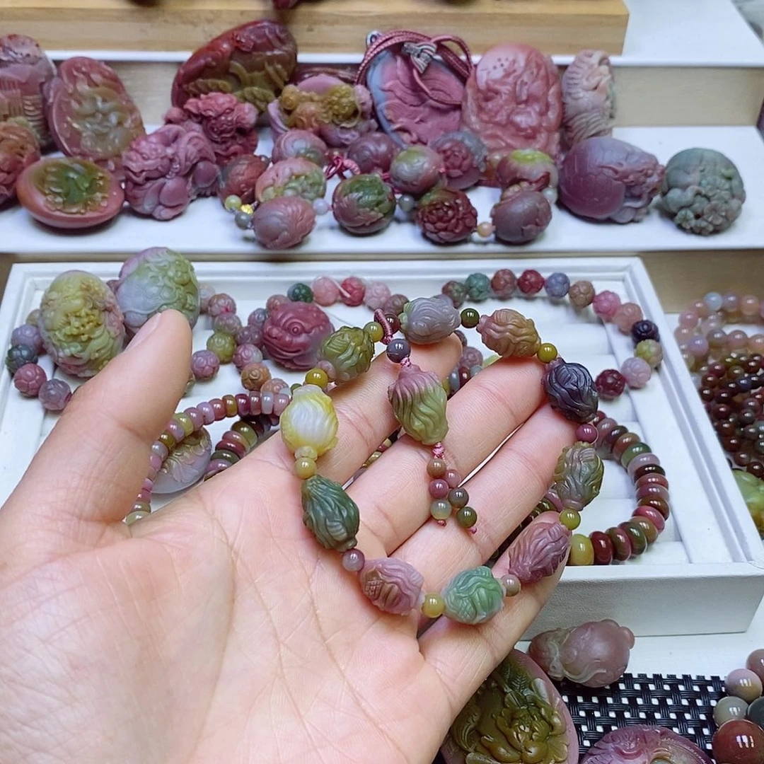 玛瑙/玉髓盐源玛瑙手链未镶嵌