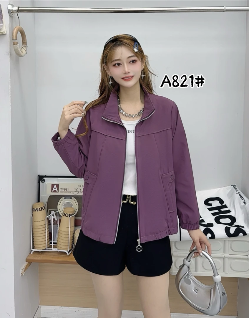 中年妈妈洋气翻领开衫上衣时尚休闲宽松外套