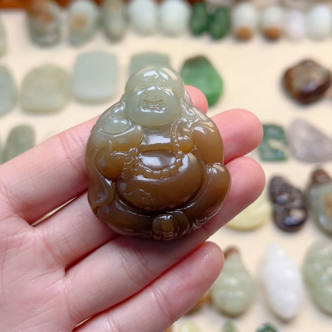 和田玉颈饰未镶嵌孤*