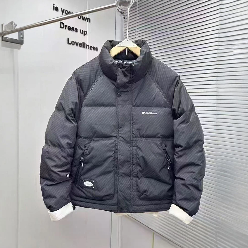 8807 2025冬季御寒保暖锁温防寒服男士时尚休闲断码剪标厚外套