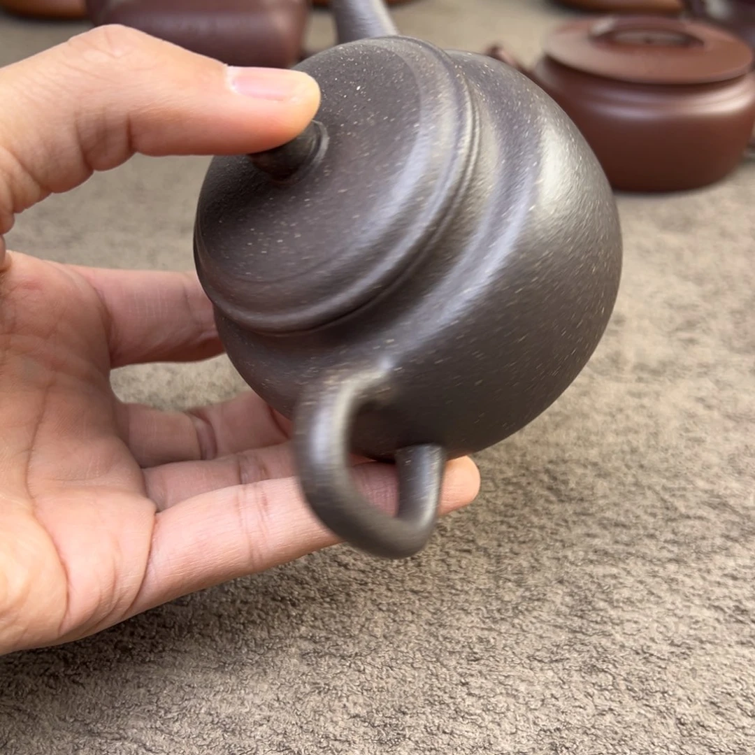 紫砂茶壶手工泥天青德钟