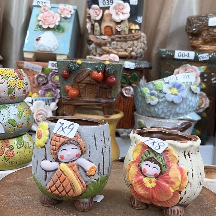 红陶粗陶多肉花盆