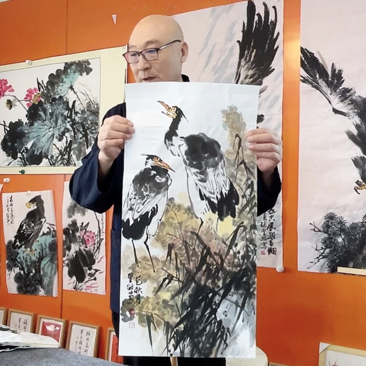 国画张圣敏先生纯手绘作品