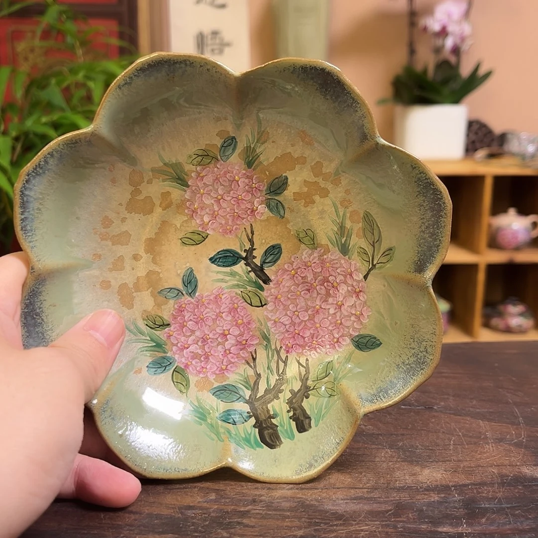 柴烧手工手绘陶瓷