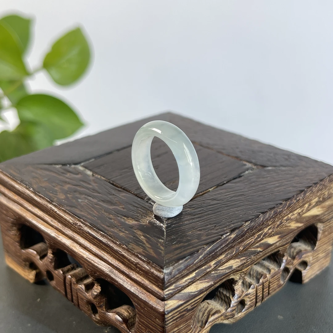 JSW24-25   天然缅甸翡翠A货  翡翠戒圈13#