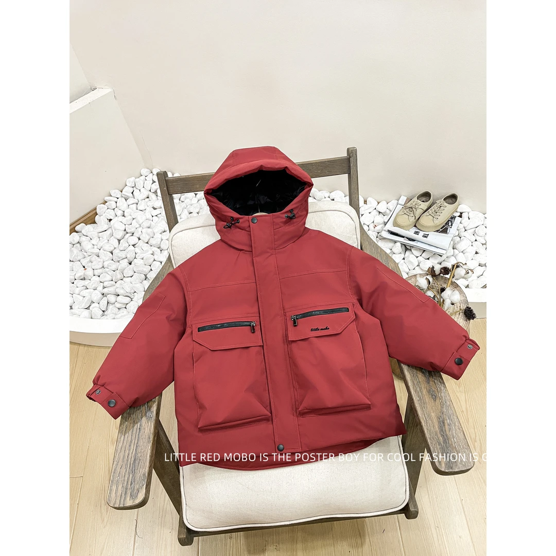 【11月25新款】童装男儿童90白鸭羽绒服2025冬季新款外套MMY841598