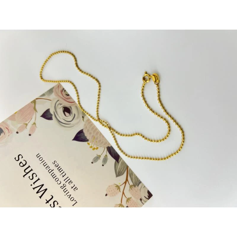 【48小时鉴赏期】光面米珠项链