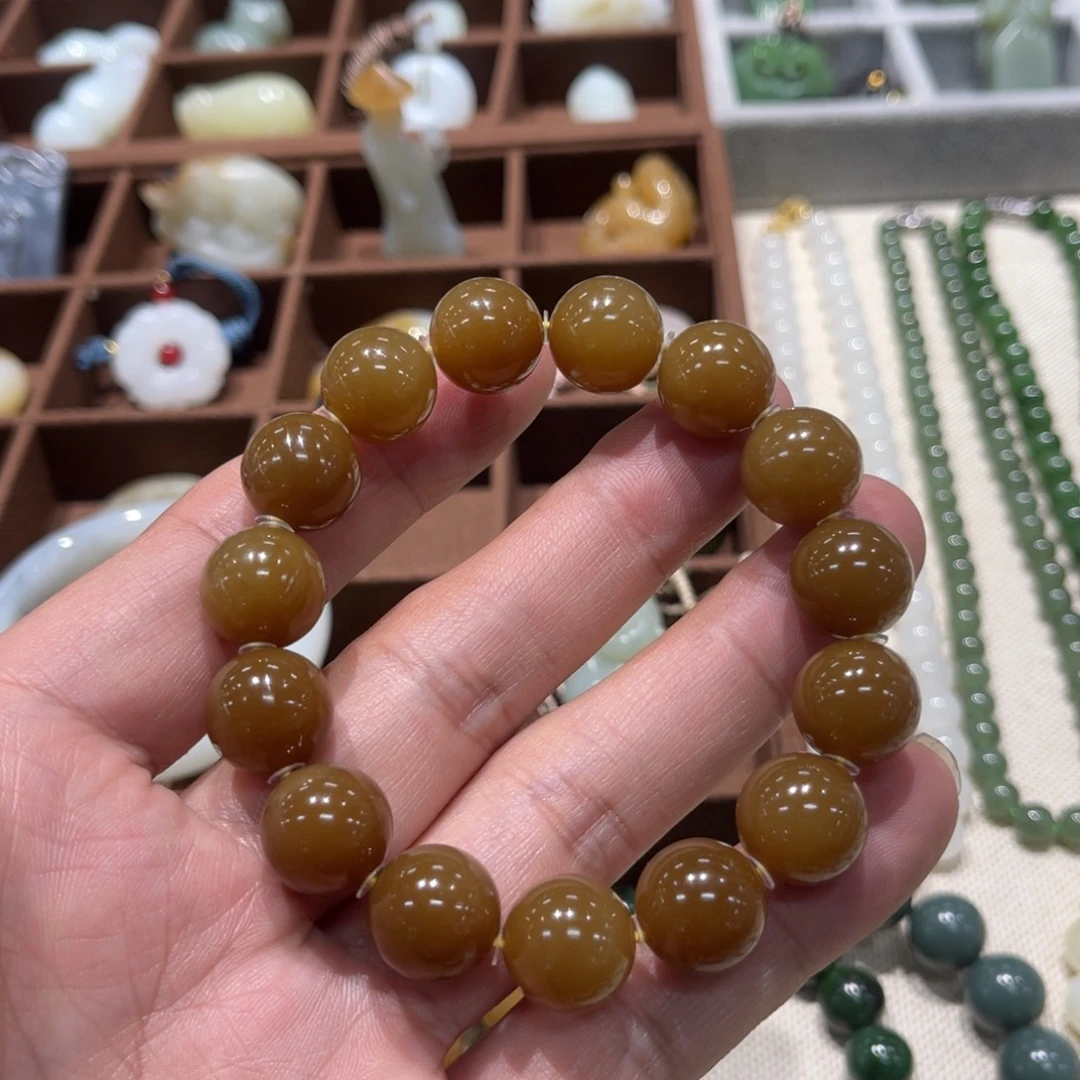 和田玉（糖玉）未镶嵌手链