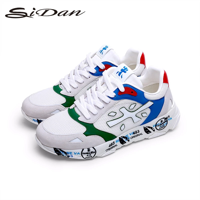 意大利Sidan/斯丹PAMIDAN系列米字轻奢男士时尚手工运动休闲鞋