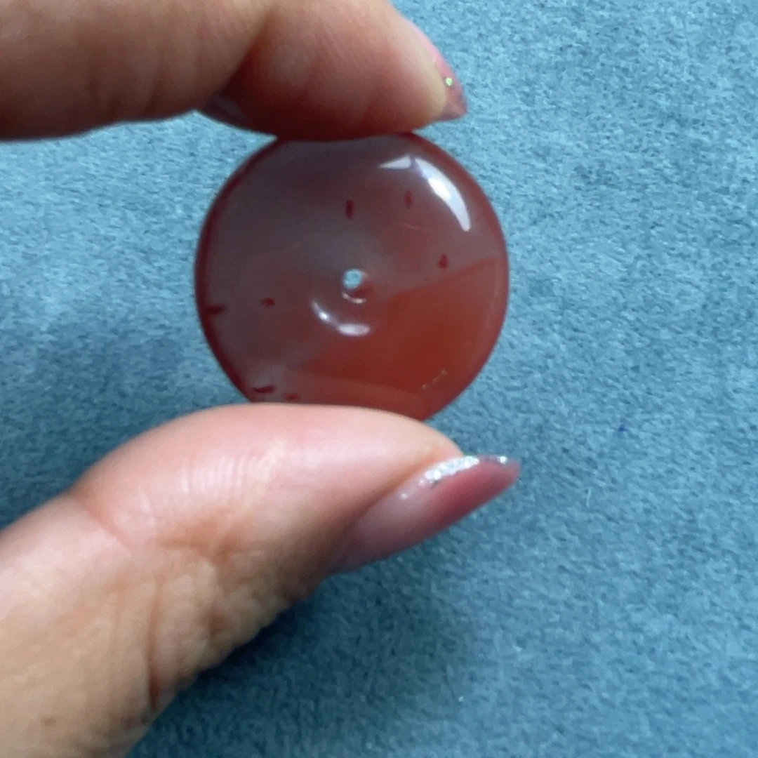 南红玛瑙未镶嵌平安扣