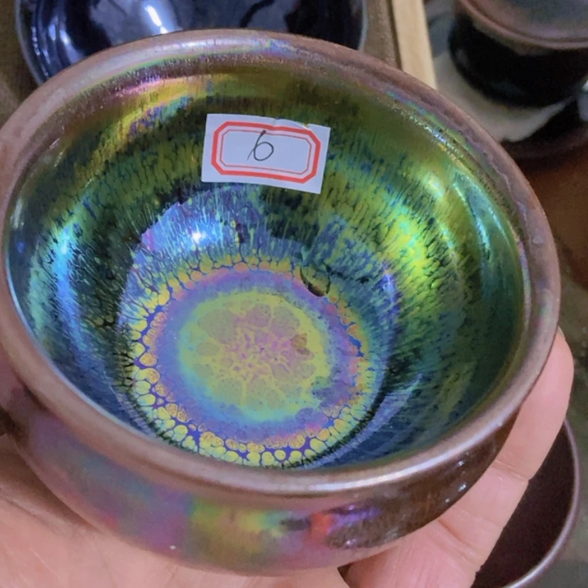 【闪购商品】茶盏用****0原矿原釉七彩油滴