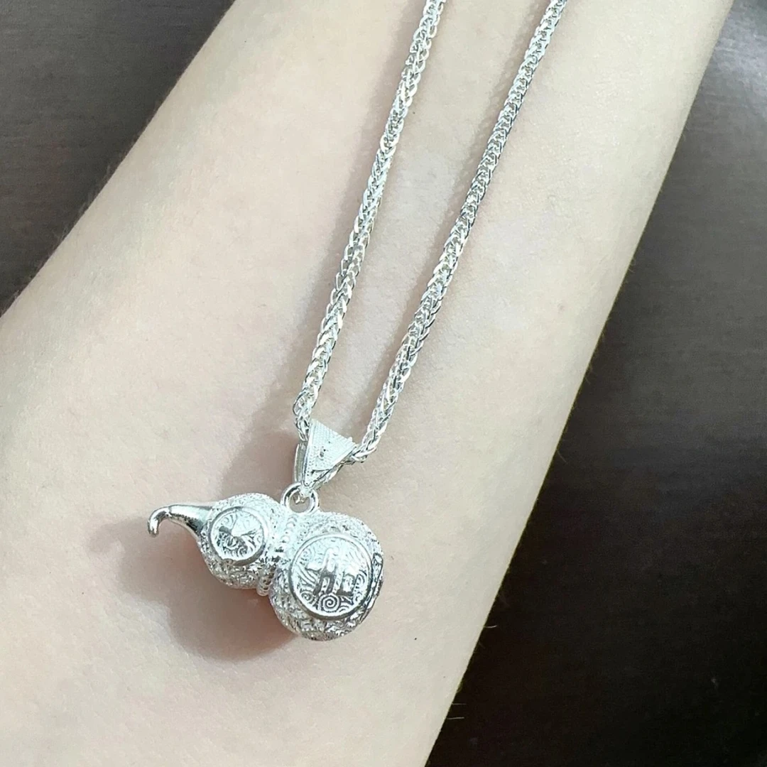 坠链均足银 肖邦链+葫芦吊坠