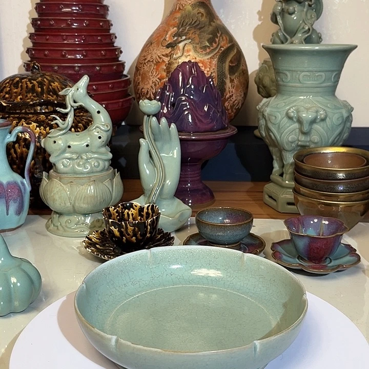 瓷片太**子摆件摆件摆件