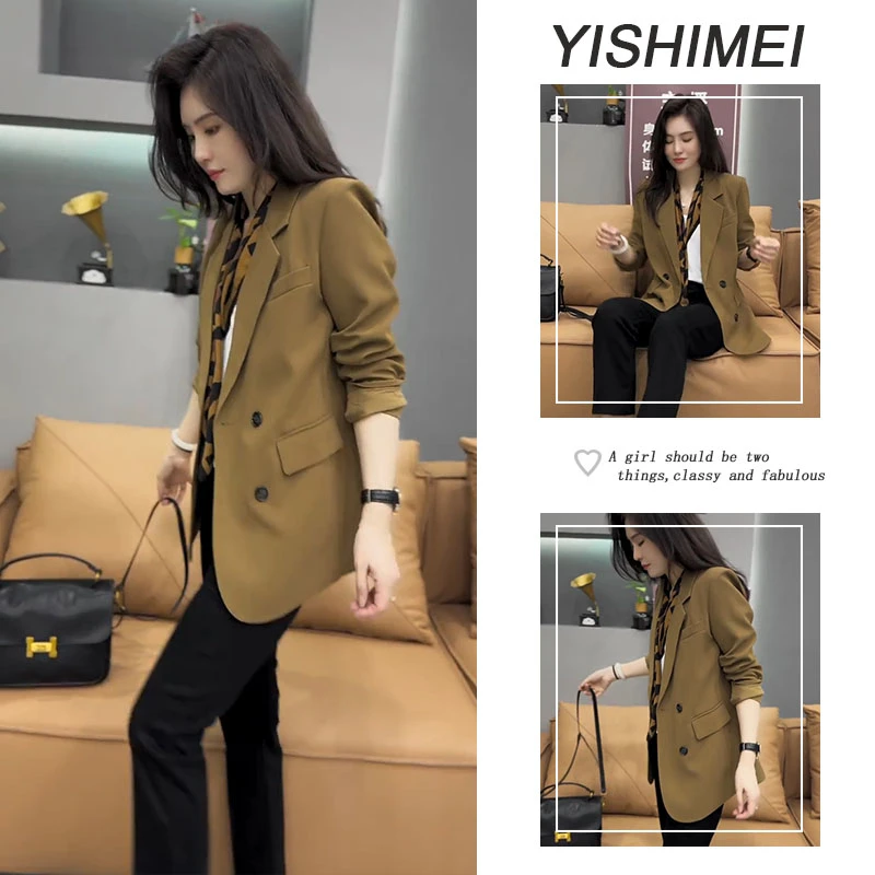 今年流行时尚穿搭2025年新款韩系百搭休闲西装外套休闲裤两件套装