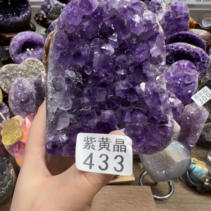 未镶嵌紫晶大型摆件（非配饰）臥***雛433