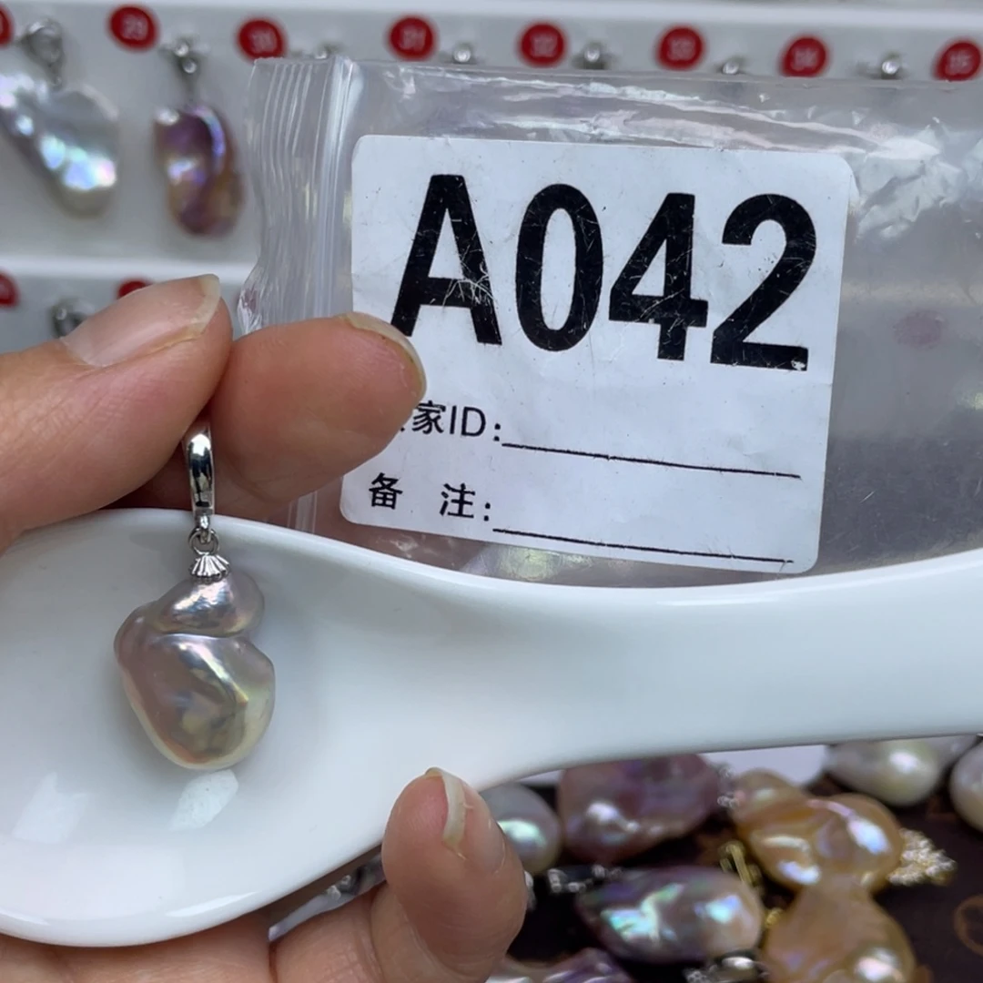 淡水珍珠巴洛克银S925镶嵌