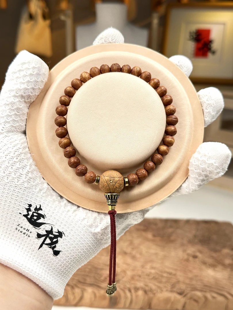 造核工作室【Z1】 中华小凤眼 国产凤眼酸枣核 手串 红皮籽