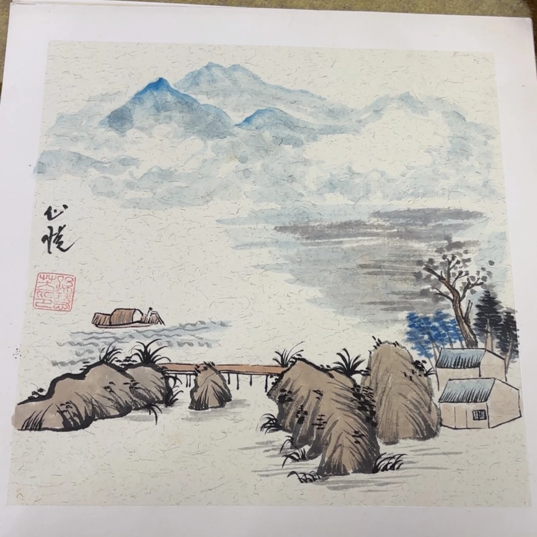 国画38-38卡纸作品艺