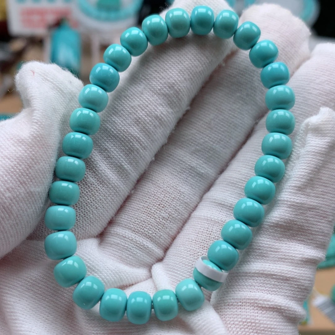 绿松石未镶嵌珠宝奇石6.5mm