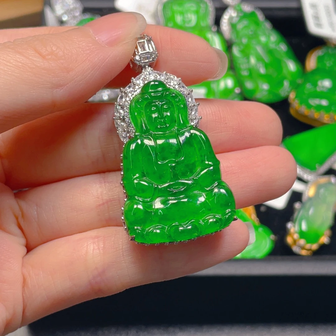 翡翠未镶嵌吊坠(不含链)