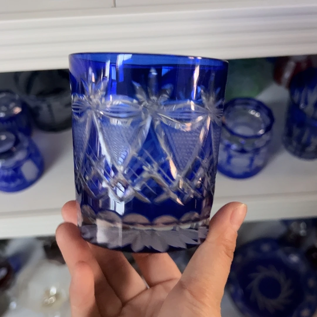 水晶玻璃高脚款微瑕一个