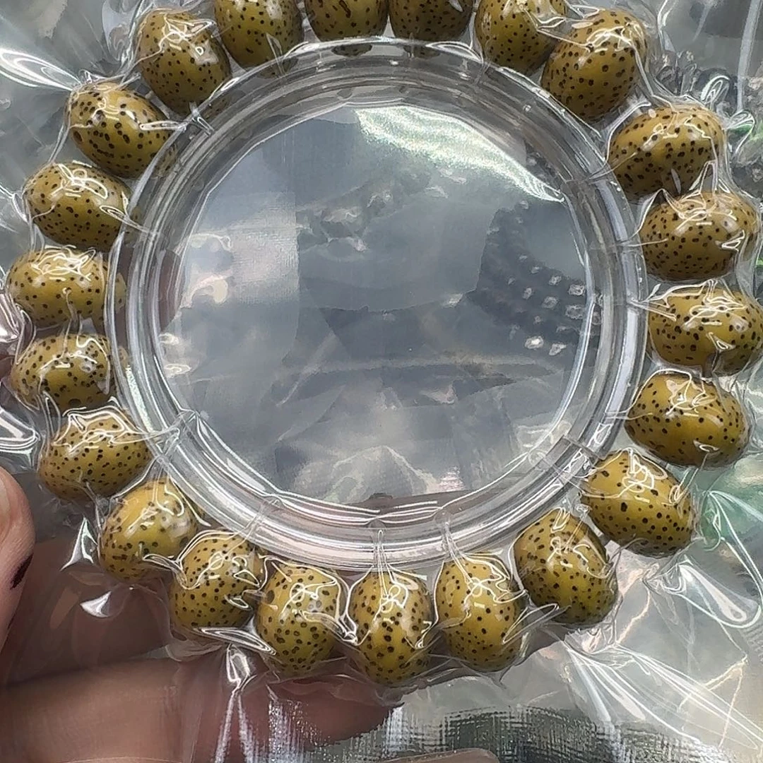 手串星月菩提33快乐鸡油黄大苹果