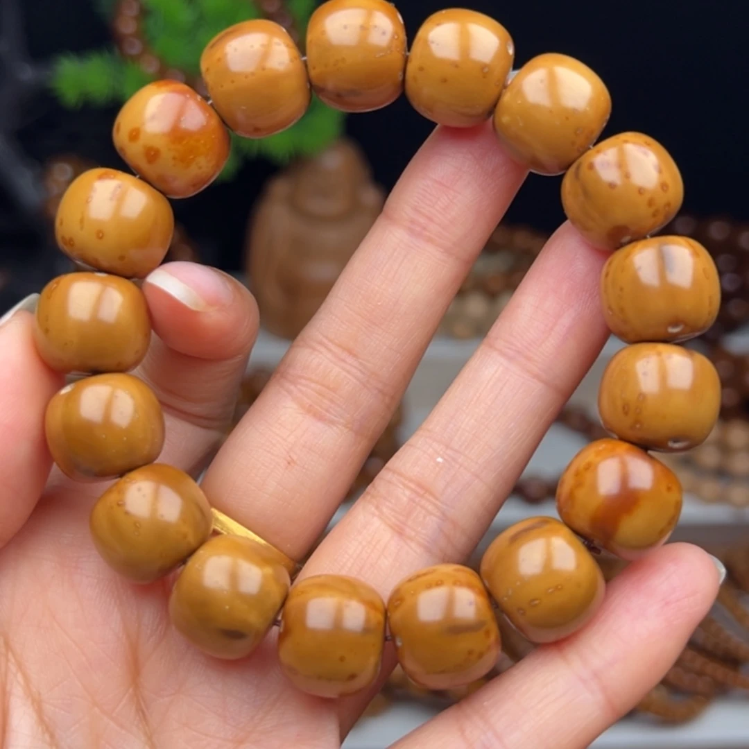 手串紫金鼠卡14半实心黄皮老型