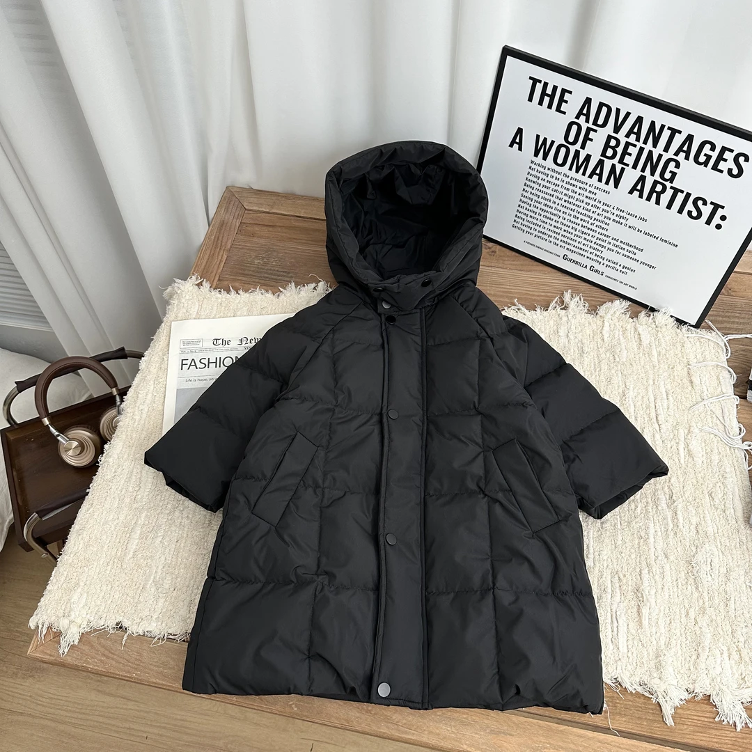 【朱鑫宇专属】2025冬季连帽长款连帽羽绒服BMD3798