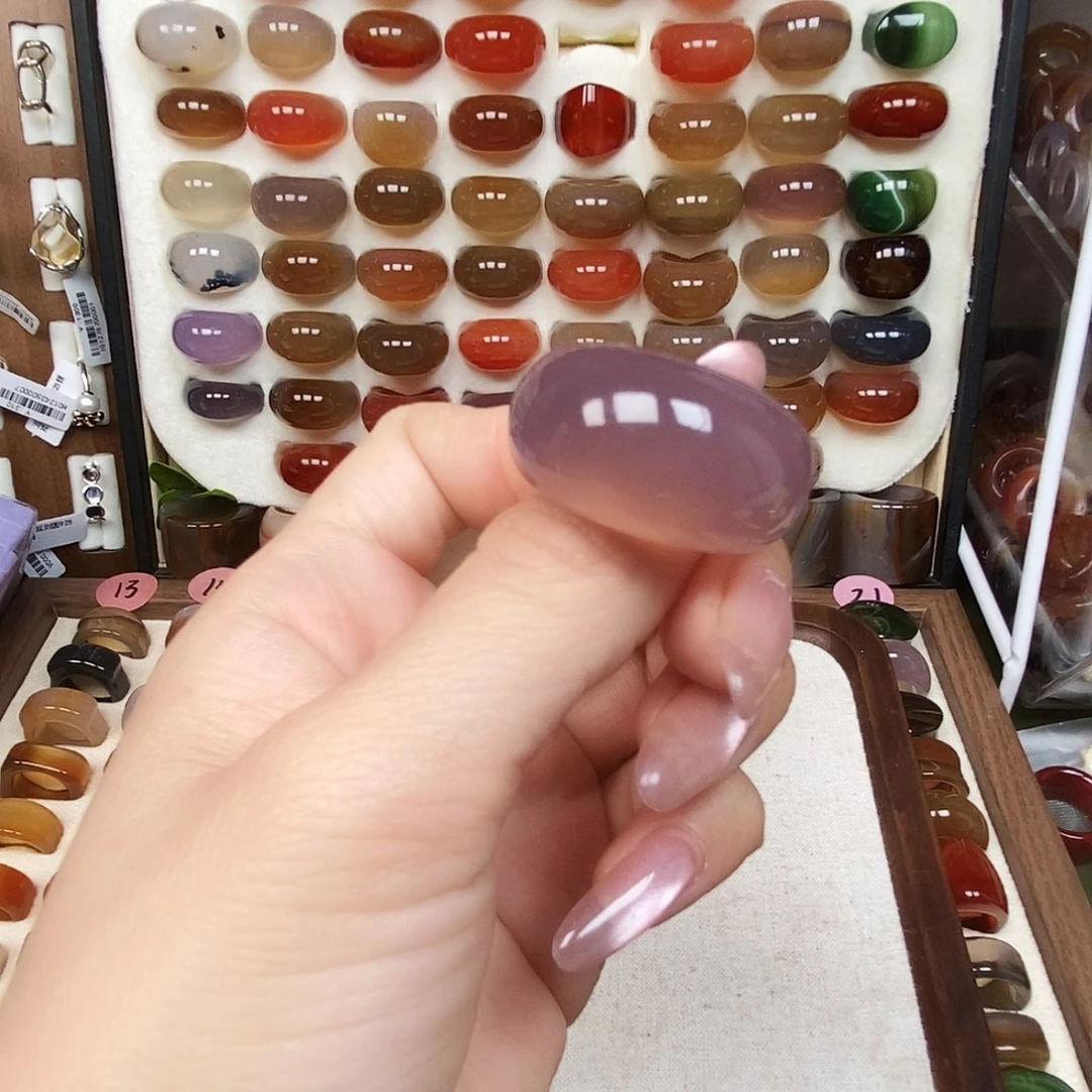 拎***子玛瑙/玉髓未镶嵌戒指