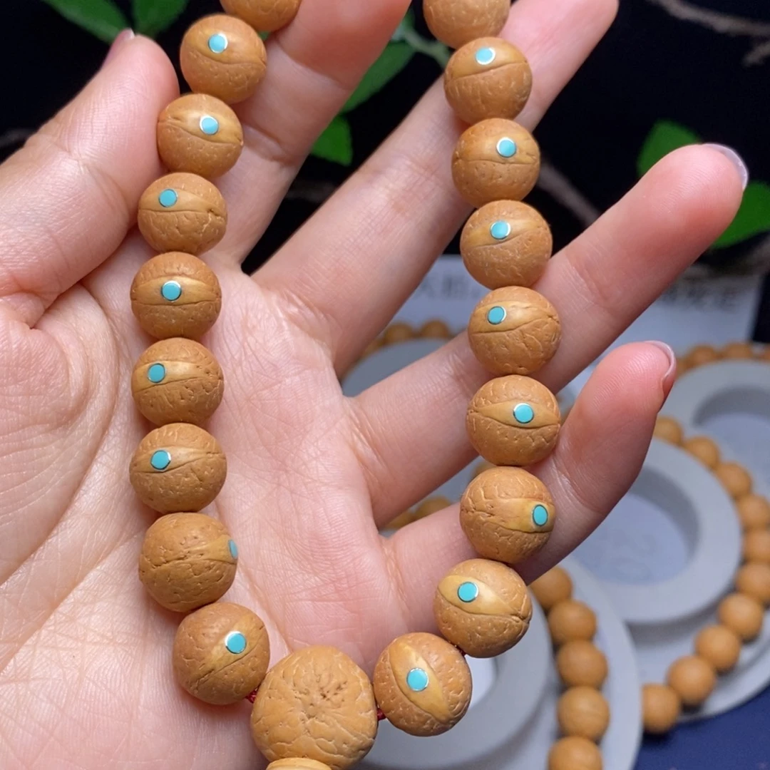 凤眼菩提吊坠12.5手串