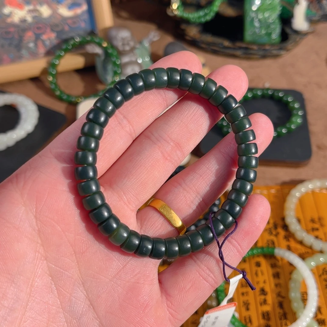 和田玉未镶嵌手链