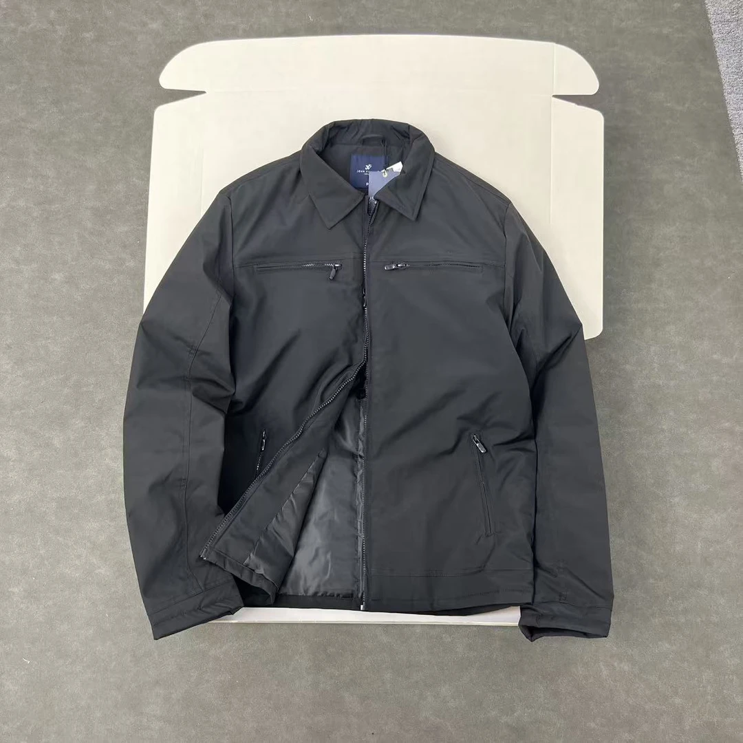 法式教练外套 版型超赞 男士翻领加棉加厚翻领夹克外套