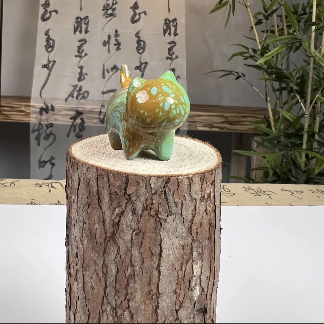 精品实心檀木流体猫猫【一物一拍】