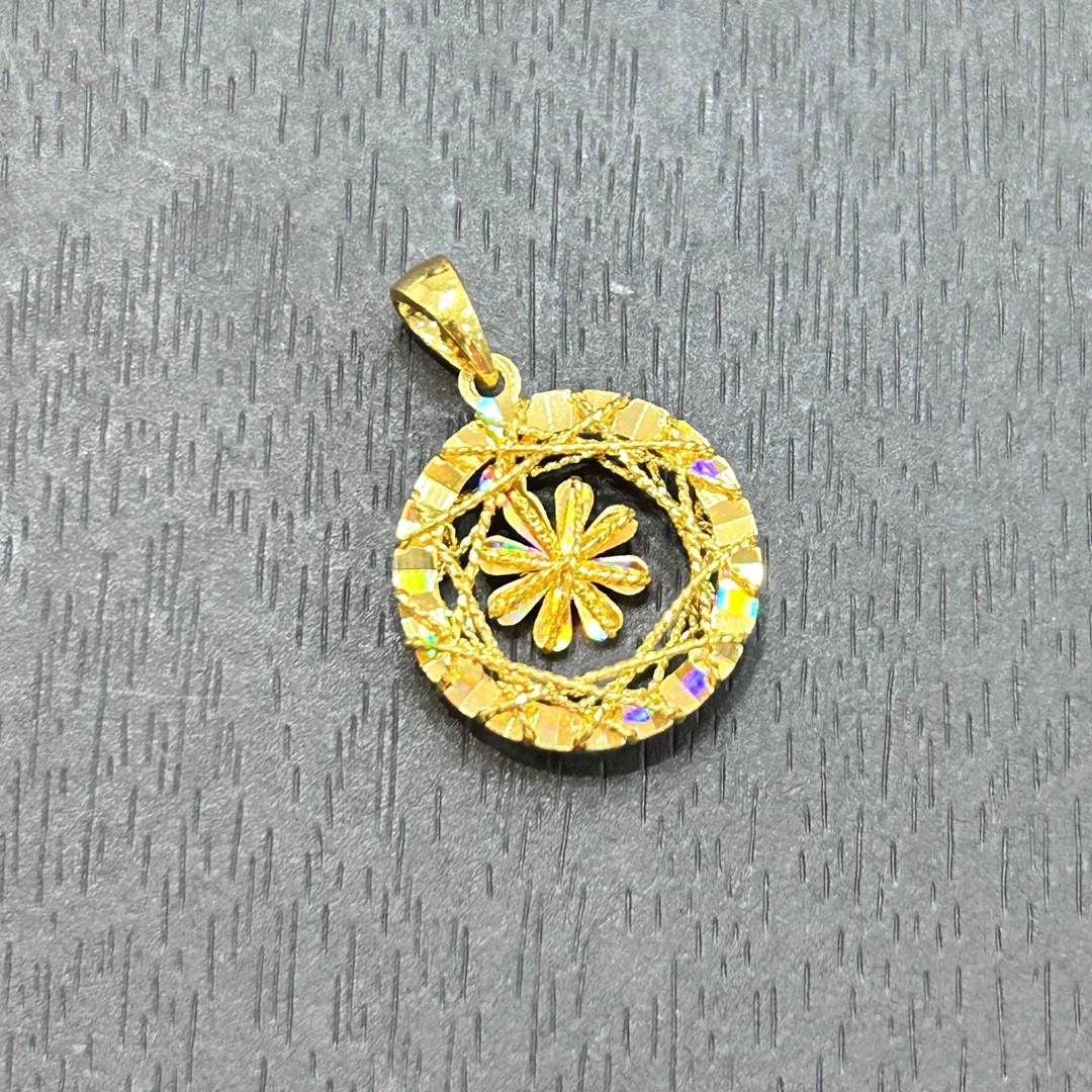 【佳佳专享】足金999投资金攒黄金灵动太阳花ZBHJD1604克重多退少补