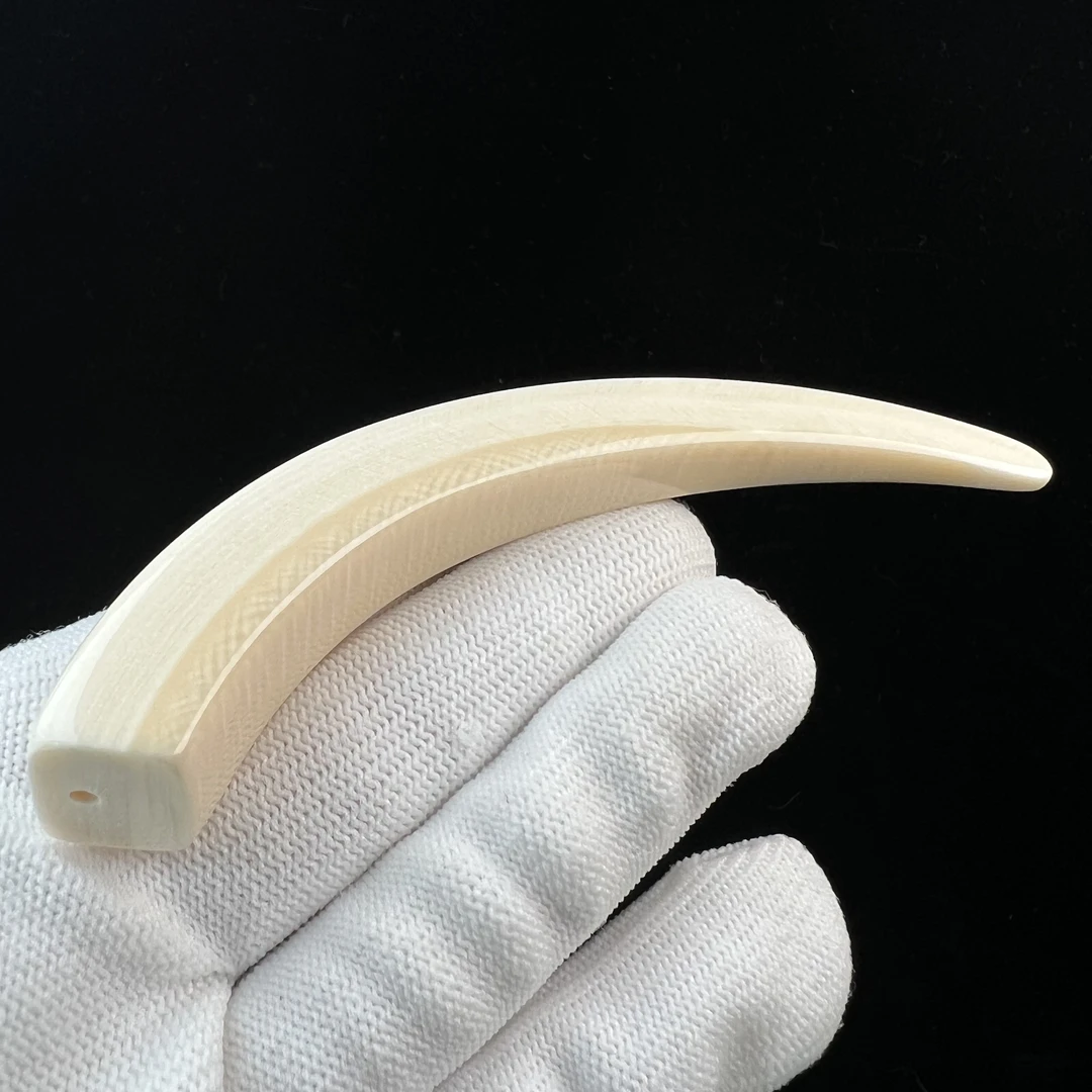 D3068天然猛犸牙 牙尖 108.1mm支持鉴定 假一罚四