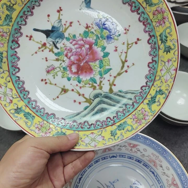 陶瓷景德镇窝盘手绘一个
