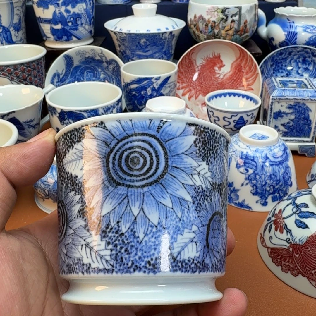 杯子景德镇全手工手绘陶瓷
