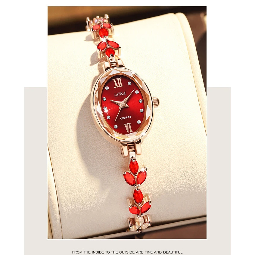 新款罗兰·新款椭圆形时尚手链腕表6819 H