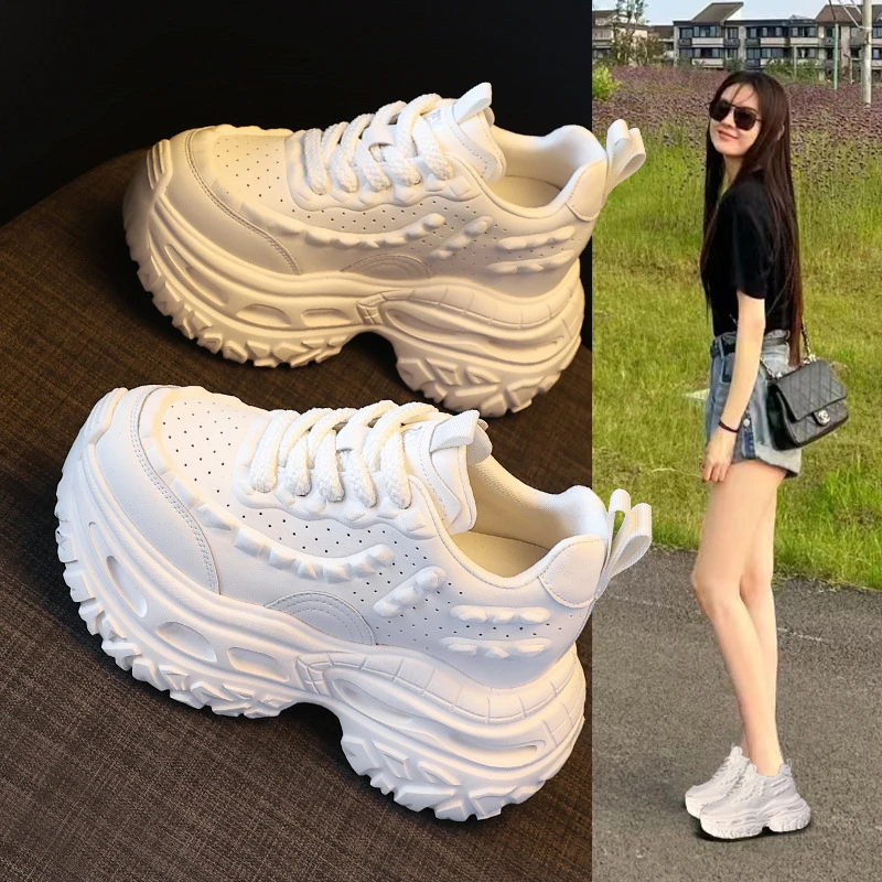 厚底增高显瘦运动老爹鞋女2025秋季新款韩版透气休闲阿甘鞋